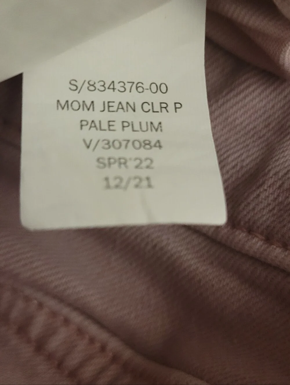 Girl's Gap Pink Mom Jeans Size 12